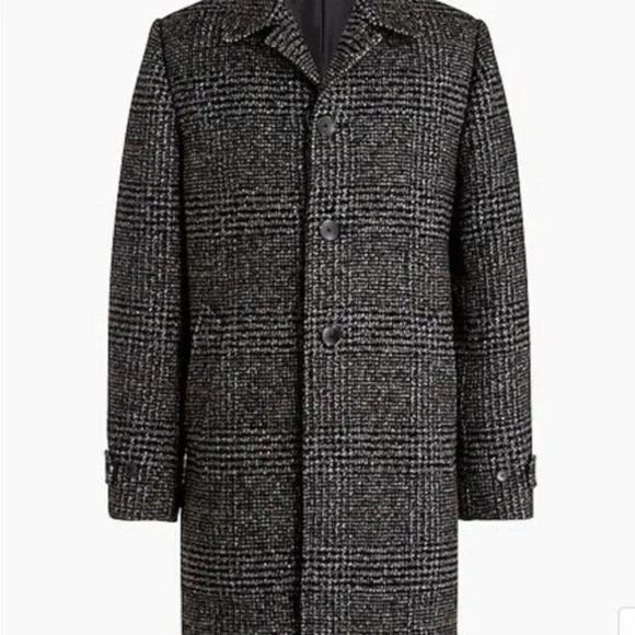 Crew Men’s Wool Overcoat Peacoat Car Coat AQ396 Size 38R New With  Tags